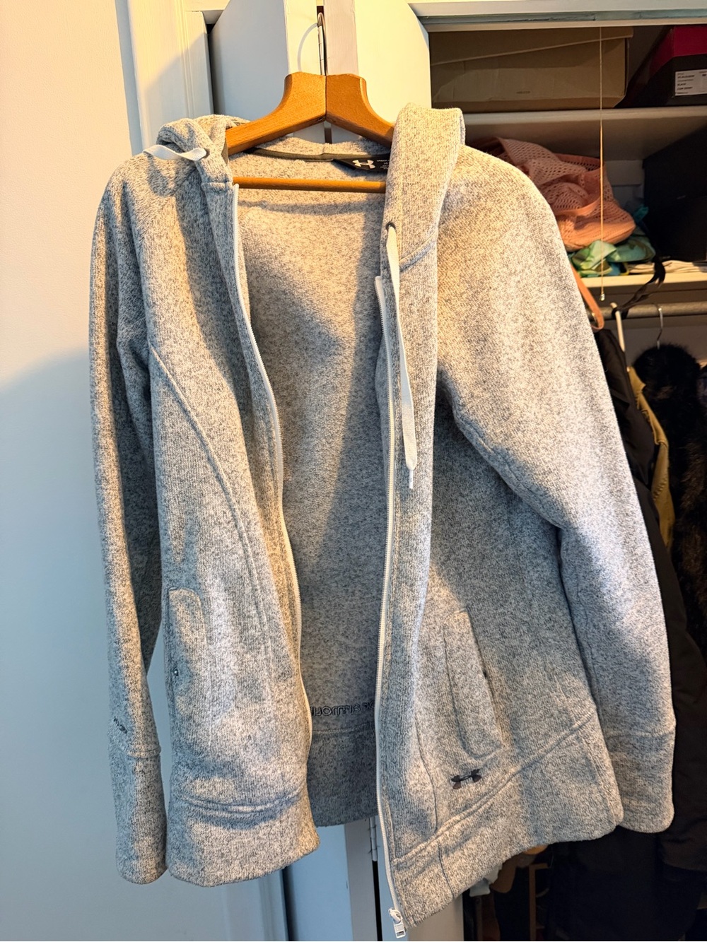 Under Armour Women's Hooded Zip Jacket - Light Heather Gray